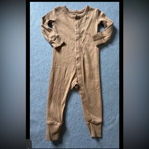 Colored Organics Sleeper Unisex Boy Girl 3-6 Months Tan Brown Neutrals Comfort